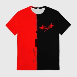 Мужская футболка 3D Алиса рок группа краски альбом