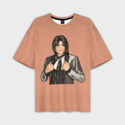 Мужская футболка oversize 3D Michael Jackson MJ