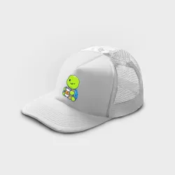 Кепка тракер с сеткой Черепашка с кофе - фото 2