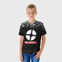 Детская футболка 3D Team Fortress 2 белые краски - фото 2