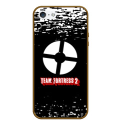 Чехол для iPhone 5/5S матовый Team Fortress 2 белые краски