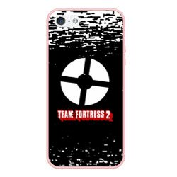 Чехол для iPhone 5/5S матовый Team Fortress 2 белые краски