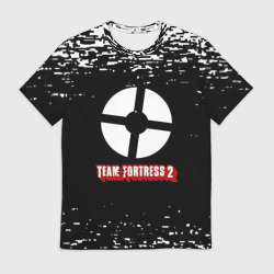 Мужская футболка 3D Team Fortress 2 белые краски