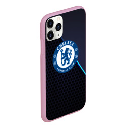 Чехол для iPhone 11 Pro Max матовый Chelsea carbon sport - фото 2