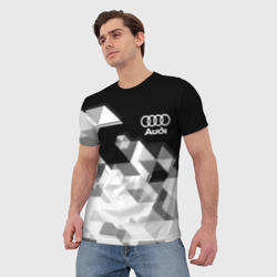 Мужская футболка 3D AUDI geometry sport  - фото 2