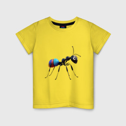 Муравей  с яркой попкой – Детская футболка хлопок с принтом купить со скидкой в -20%