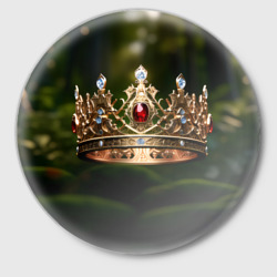 Значок Королевская корона узорная