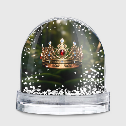 Игрушка Снежный шар Королевская корона узорная - фото 2