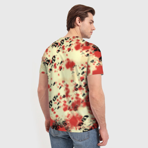 Мужская футболка 3D Payday гранжевые краски гейм, цвет 3D печать - фото 4