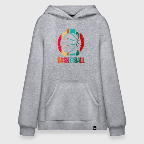 Худи SuperOversize хлопок Dreams basketball, цвет меланж