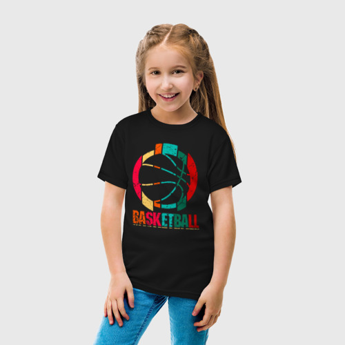 Детская футболка хлопок Dreams basketball, цвет черный - фото 5