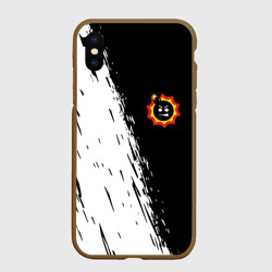 Чехол для iPhone XS Max матовый Крутой Сэм краски текстура шутер