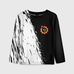 Детский лонгслив 3D Крутой Сэм краски текстура шутер