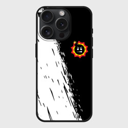 Чехол силиконовый для Apple iPhone 15 Pro матовый Крутой Сэм краски текстура шутер
