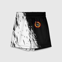 Детские спортивные шорты 3D Крутой Сэм краски текстура шутер