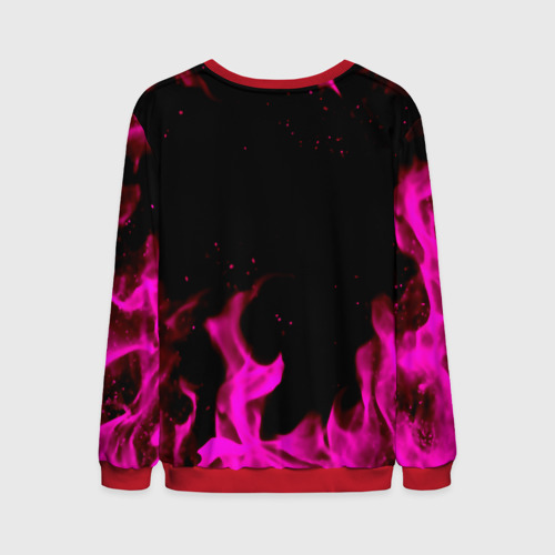 Мужской свитшот 3D Perfect world neon flame color, цвет красный - фото 2