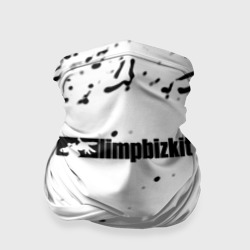 Бандана-труба 3D Limp Bizkit чёрные краски брызги