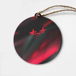 Деревянная игрушка круг Алиса рок группа stries pink