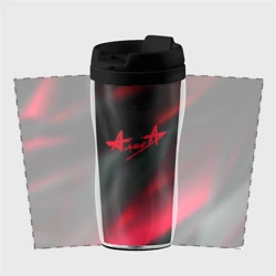 Термокружка-непроливайка Алиса рок группа stries pink - фото 2
