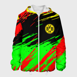Мужская куртка 3D Borussia краски спортивные текстура