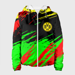 Женская куртка 3D Borussia краски спортивные текстура