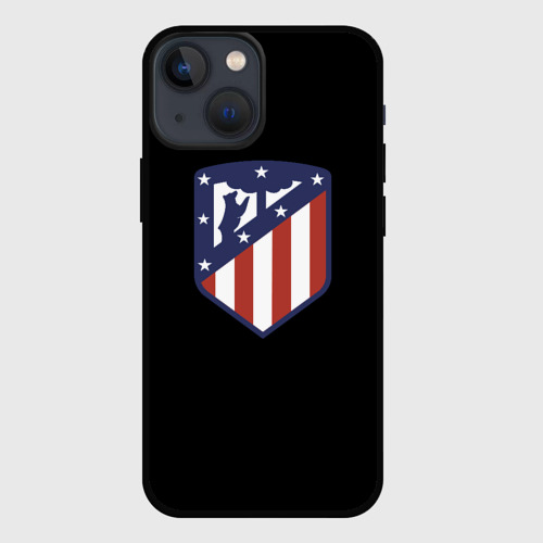 Чехол для iPhone 13 mini с принтом Футбольный клуб Атлетико мадрид, вид спереди #2