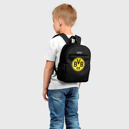 Детский рюкзак 3D с принтом Футбольный клуб Боруссиа, фото на моделе #1