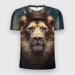 Мужская футболка 3D Slim Настоящий король лев