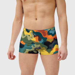 Мужские купальные плавки 3D Цветной камуфляж милитари - фото 2