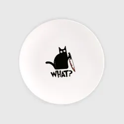 Тарелка Black cat - what