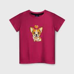 Милая корги – Детская футболка хлопок с принтом купить со скидкой в -20%
