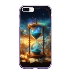 Чехол для iPhone 7Plus/8 Plus матовый Фантазийные песочные часы и космос