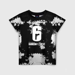 Rainbow six гранж черно белые краски – Детская футболка 3D с принтом купить со скидкой в -33%
