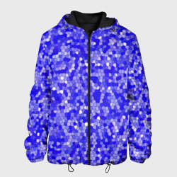 Сине голубая мозаика – Мужская куртка 3D с принтом купить со скидкой в -10%