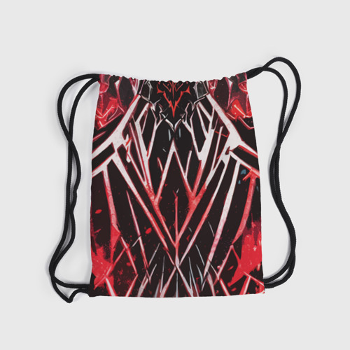 Рюкзак-мешок 3D Адские красные полосы - фото 6