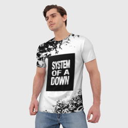 Мужская футболка 3D System of a Down рок анархия - фото 2