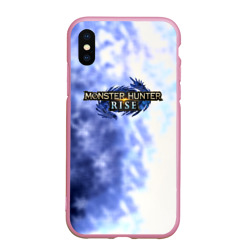 Чехол для iPhone XS Max матовый Monster hunter rise зима текстура из игры