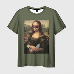Современная вечеринка с Моной Лизой – Мужская футболка 3D с принтом купить со скидкой в -26%