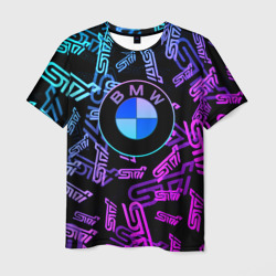 BMW auto neon  – Мужская футболка 3D с принтом купить со скидкой в -26%