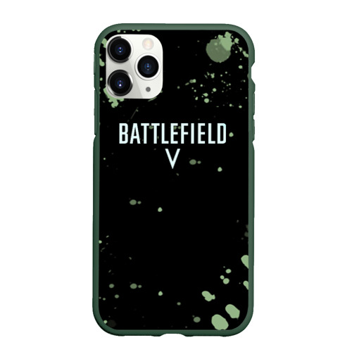 Чехол для iPhone 11 Pro матовый Battlefield war games dice studio, цвет темно-зеленый