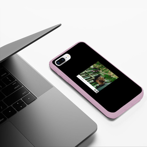 Чехол для iPhone 7Plus/8 Plus матовый Куок - Джангл, цвет розовый - фото 5