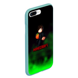 Чехол для iPhone 7Plus/8 Plus матовый Minecraft green color true game - фото 2