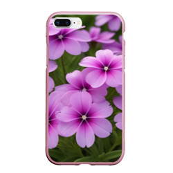 Чехол для iPhone 7Plus/8 Plus матовый Розовые маленькие цветы 
