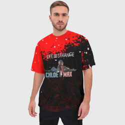 Мужская футболка oversize 3D Life is strange  Хлоя и Макс - фото 2