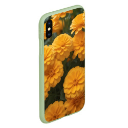 Чехол для iPhone XS Max матовый Бархатцы цветущие - фото 2