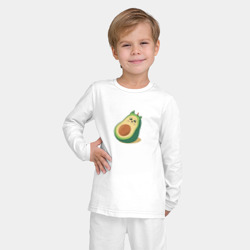 Детская пижама с лонгсливом хлопок Котик авокадо - фото 2