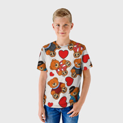 Детская футболка 3D Медведи - персонажи из Слово пацана - фото 2