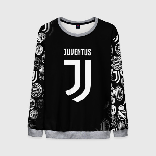 Мужской свитшот 3D Juventus sport collection brend, цвет меланж