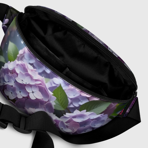 Поясная сумка 3D с принтом Гортензии садовые, фото #6
