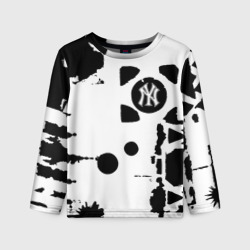 Детский лонгслив 3D New York yankees - baseball team pattern